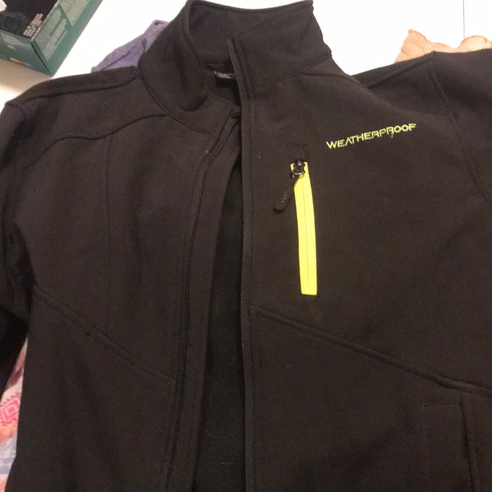 Cute black and neon weather proof jacket
